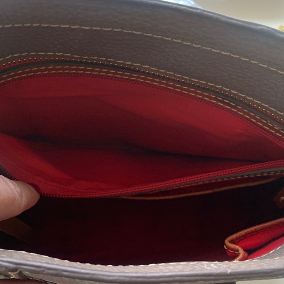 Dooney and Bourke Pebble Grain Lexington Taupe Tote Bag - Picture 15 of 15